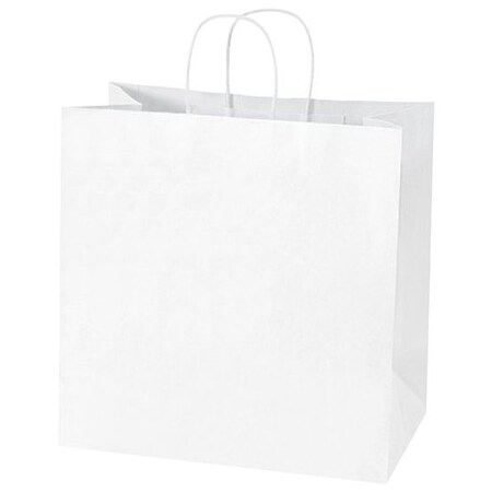 Bsc Preferred 13 x 7 x 13'' White Shopping Bags, 250PK BUY00031066
